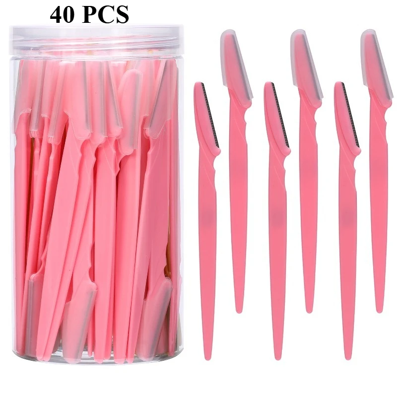 Eyebrow Razor Blade Set – Plastic Safe, 12/30/40/66 pcs - Image 3