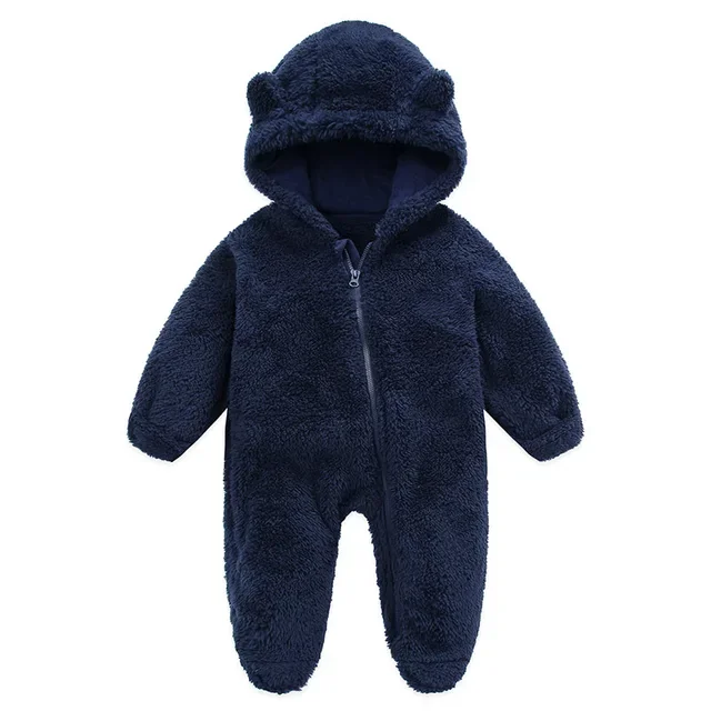 Newborn Baby Rompers with Ears Spring Soft Clothing for Babies Polar Fleece Infant Girl Oneies Cute Newborn Bodysuit 0-12 Months - Image 12