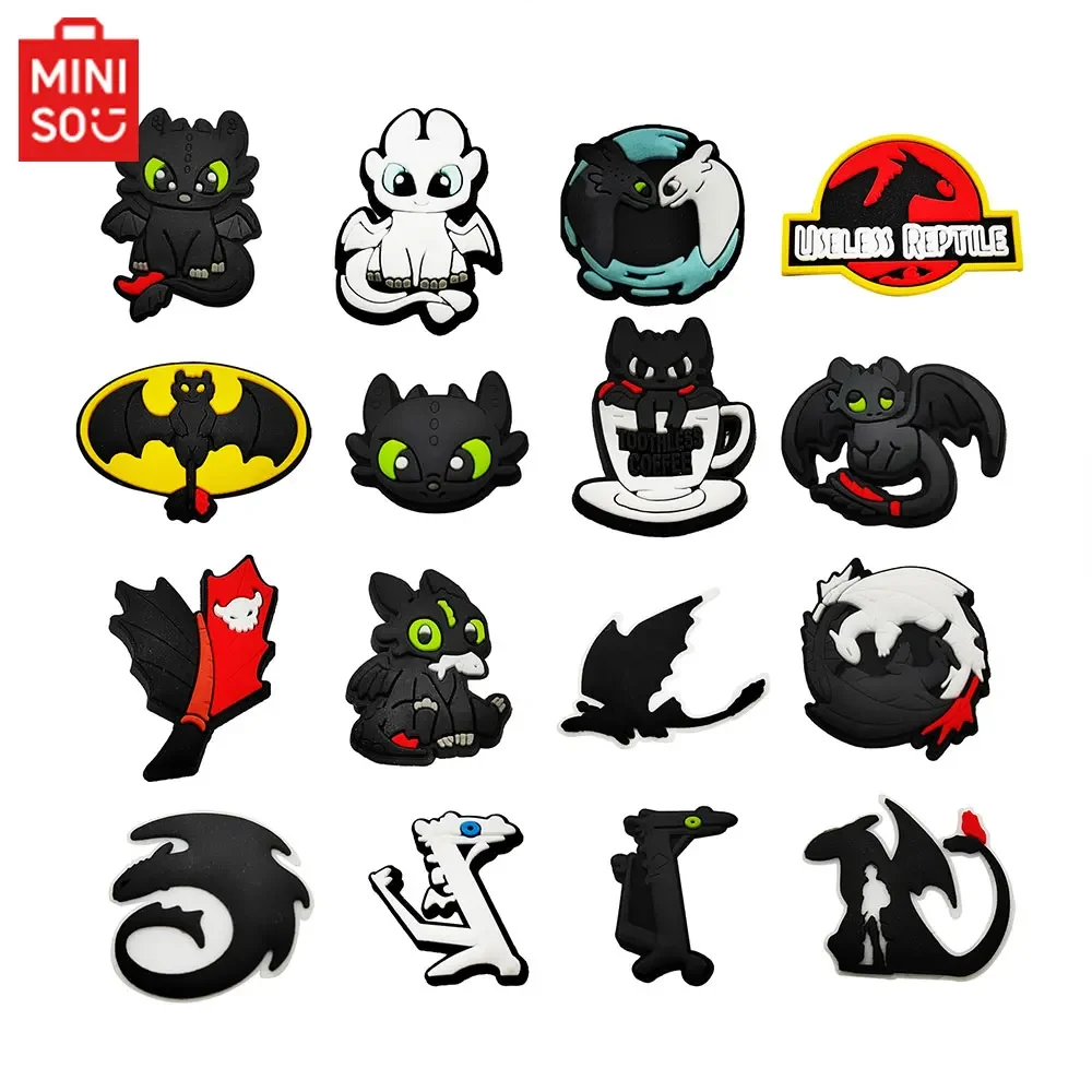 PVC Cartoon Dragon Shoe Charms for Boys Sandals – Pack of 16 - Image 5