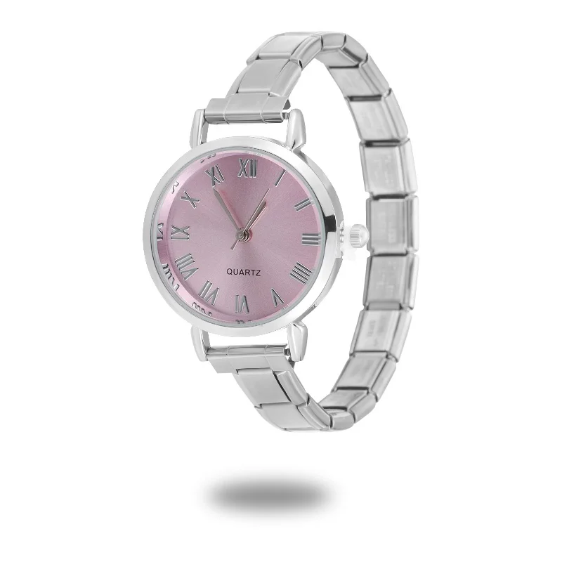Unisex 9mm Stainless Steel Watch with Italian Elastic Charm – Chain - Image 35