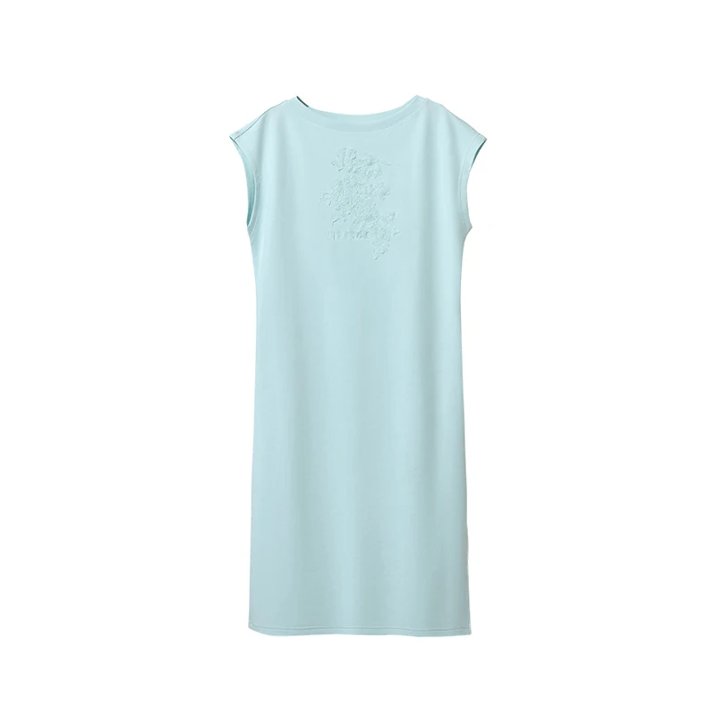 Women's Embroidered Lace Boat Neck Midi Dress - view 6