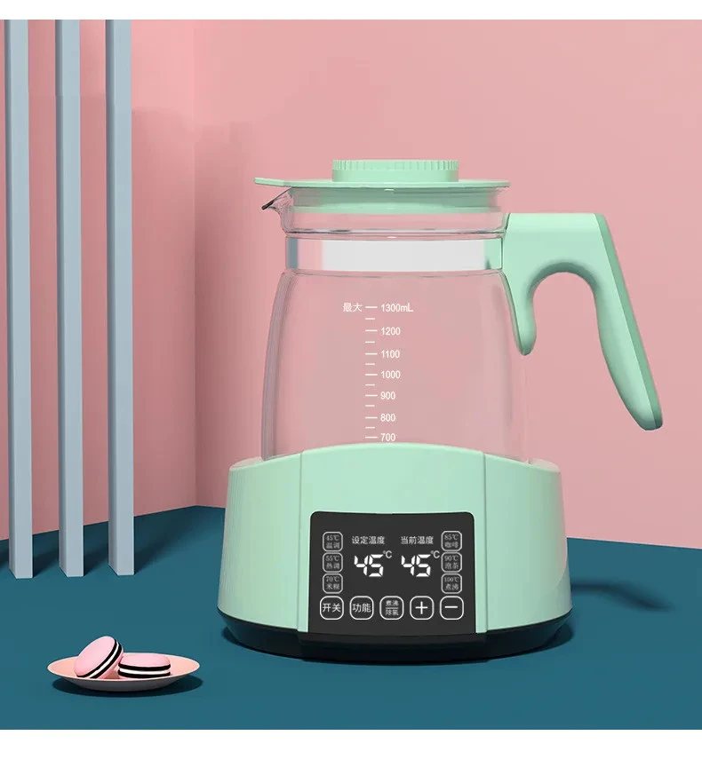 1.3L Glass Electric Kettle – 6 Heating Modes, Temp Set, 24h Keep Warm - Image 8