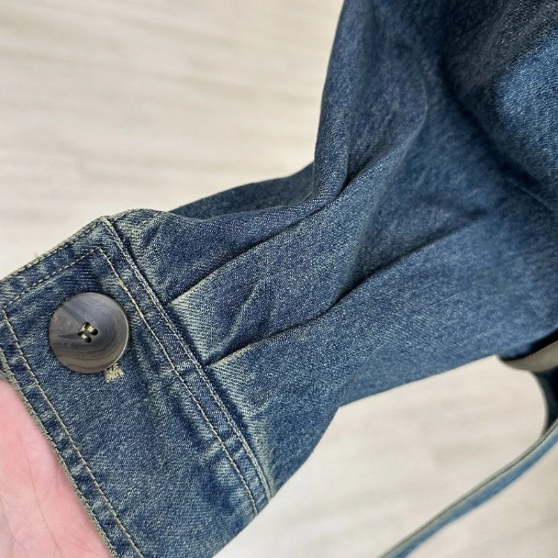 Women's Vintage Cropped Denim Jacket - view 6