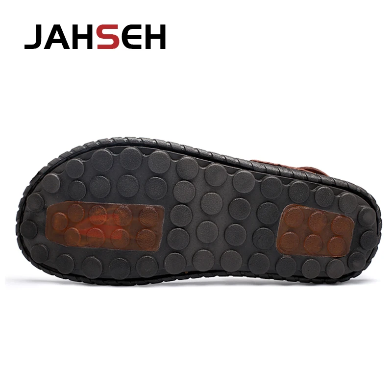 Men's Split Leather Sandals with Metal Accents – Quick‑Dry, Non‑Slip, True‑to‑Size (Size 38‑47) - Image 2