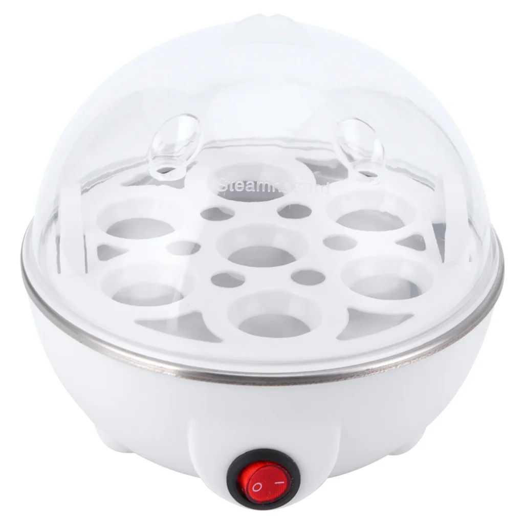 Romellar 350W Electric Egg Boiler – BPA‑Free PP, Single‑Serve