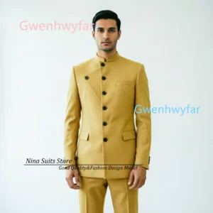 G&N 2026 Autumn Cotton Suit Set, Slim Fit with Zipper Fly