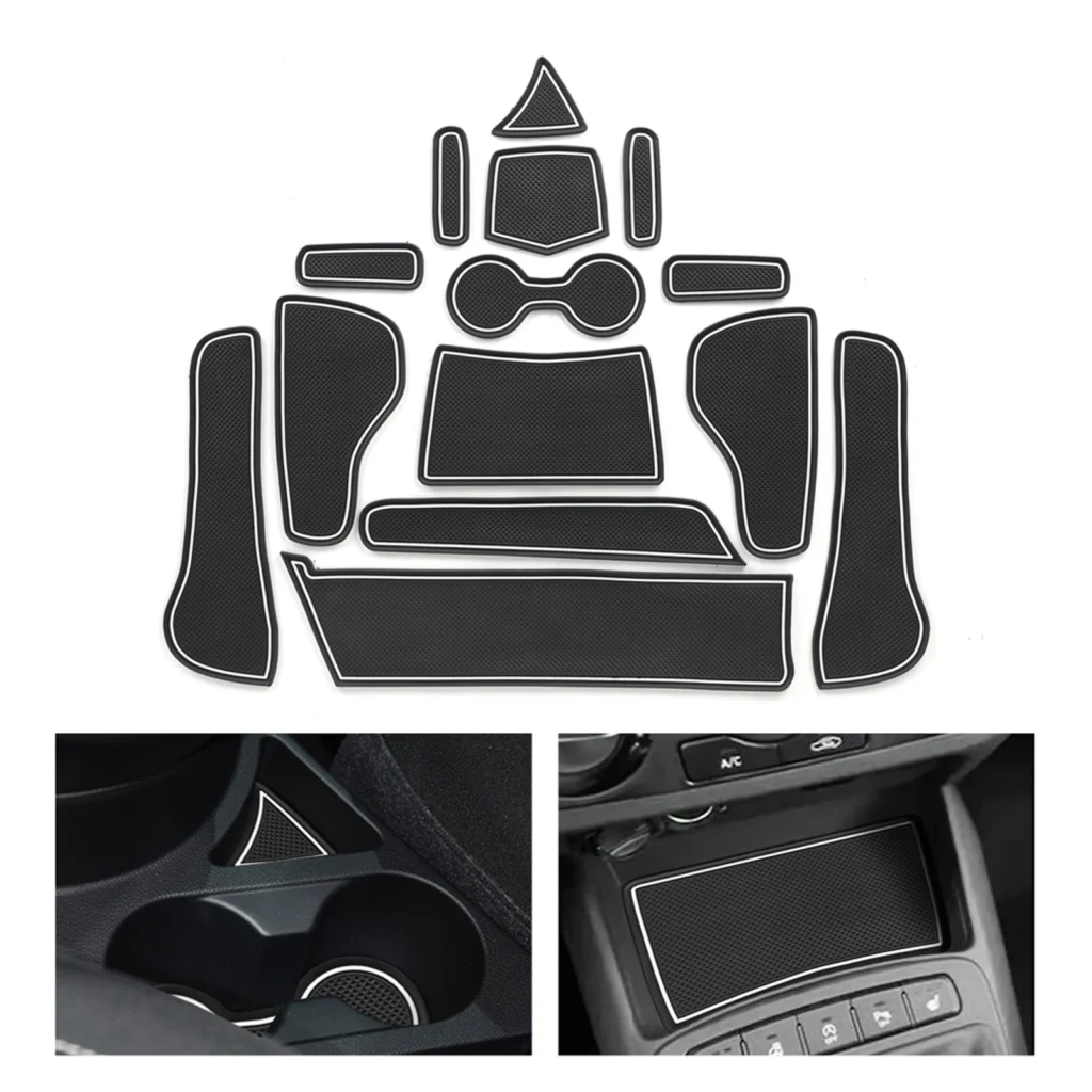 Anti-Slip Door Pocket and Cup Mats for Hyundai i10 (2021–2023)