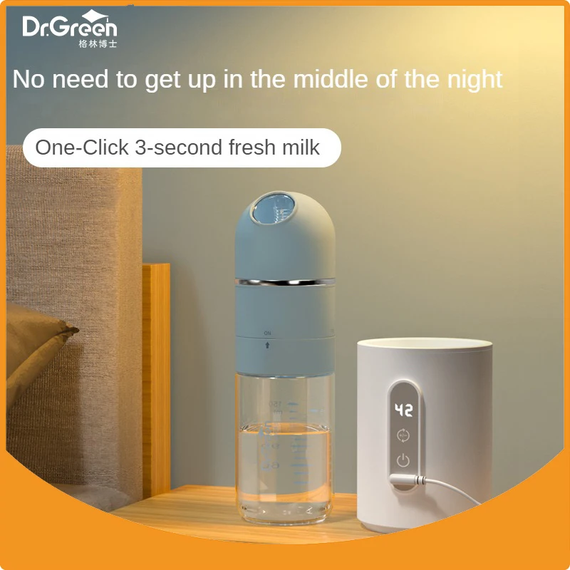 Dr.Green Glass Baby Bottle with Thermostatic Control