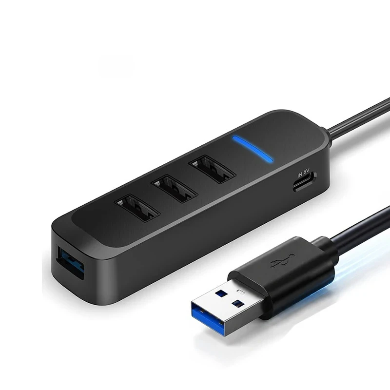 USB 3.0 Hub 4 Ports 5M Extension Cable Multi Port USB Hub Adapter High Speed Data Transfer for Laptop PC Computer Notebook - Image 6