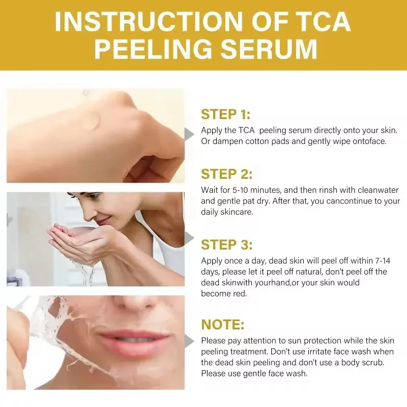 PWYUMAN TCA & Glycolic Acid Peeling Serum with Peppermint – Brightening - Image 6