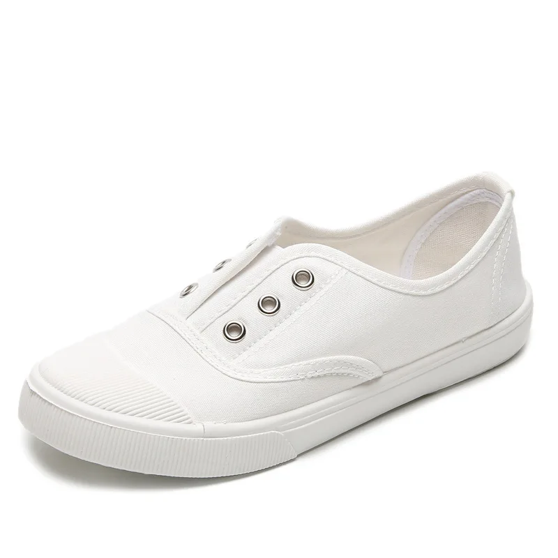 Women's Canvas Slip-On Loafer with EVA Insole – Korean Style Flat - Image 13