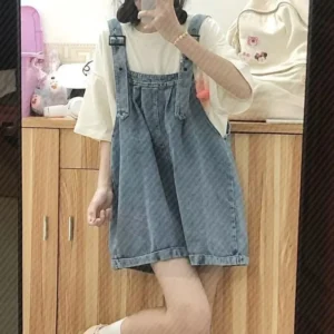 High Waisted Loose Denim Shorts for Women