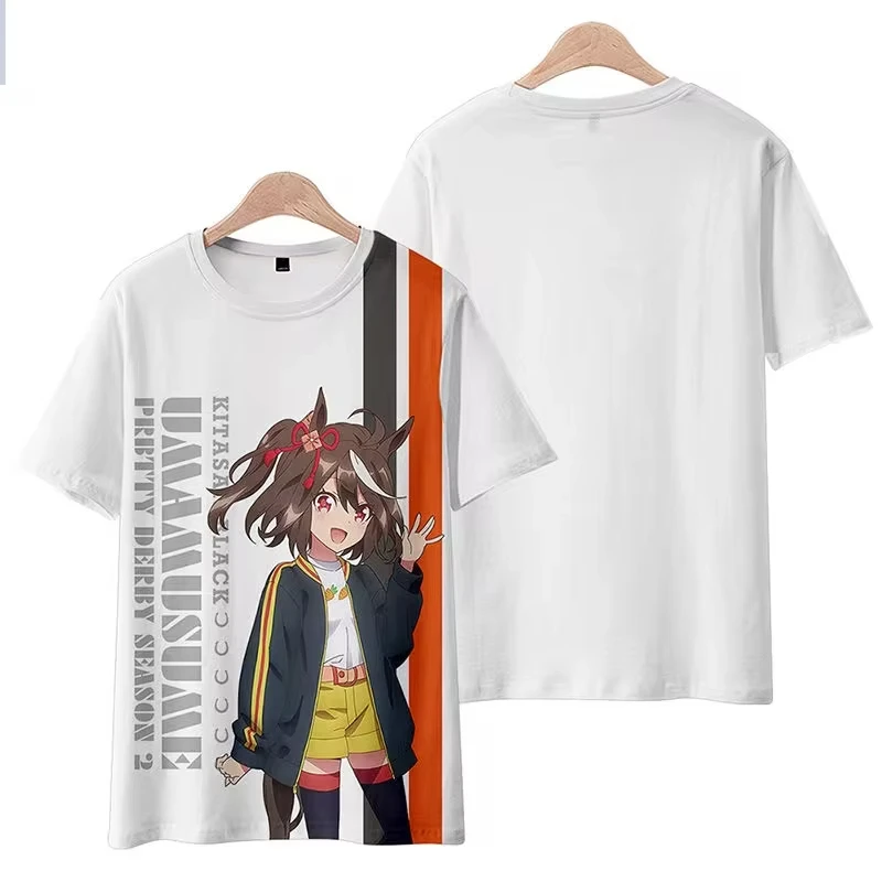 Anime Umamusume: Pretty Derby Cosplay T Shirt Women Men Summer O-neck Short Sleeve Funny Kids Tshirt Graphic Tees Shirts - Image 11