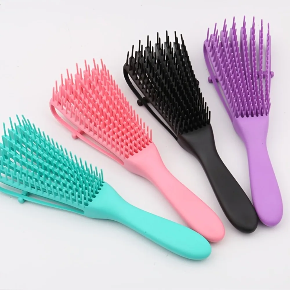 ABS Detangling Brush with Bracket – Massage for Curly & Thick Hair