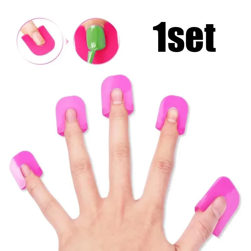 26-Piece PVC G‑Curve Nail Protector Set – 10 Sizes, Pink - Image 7
