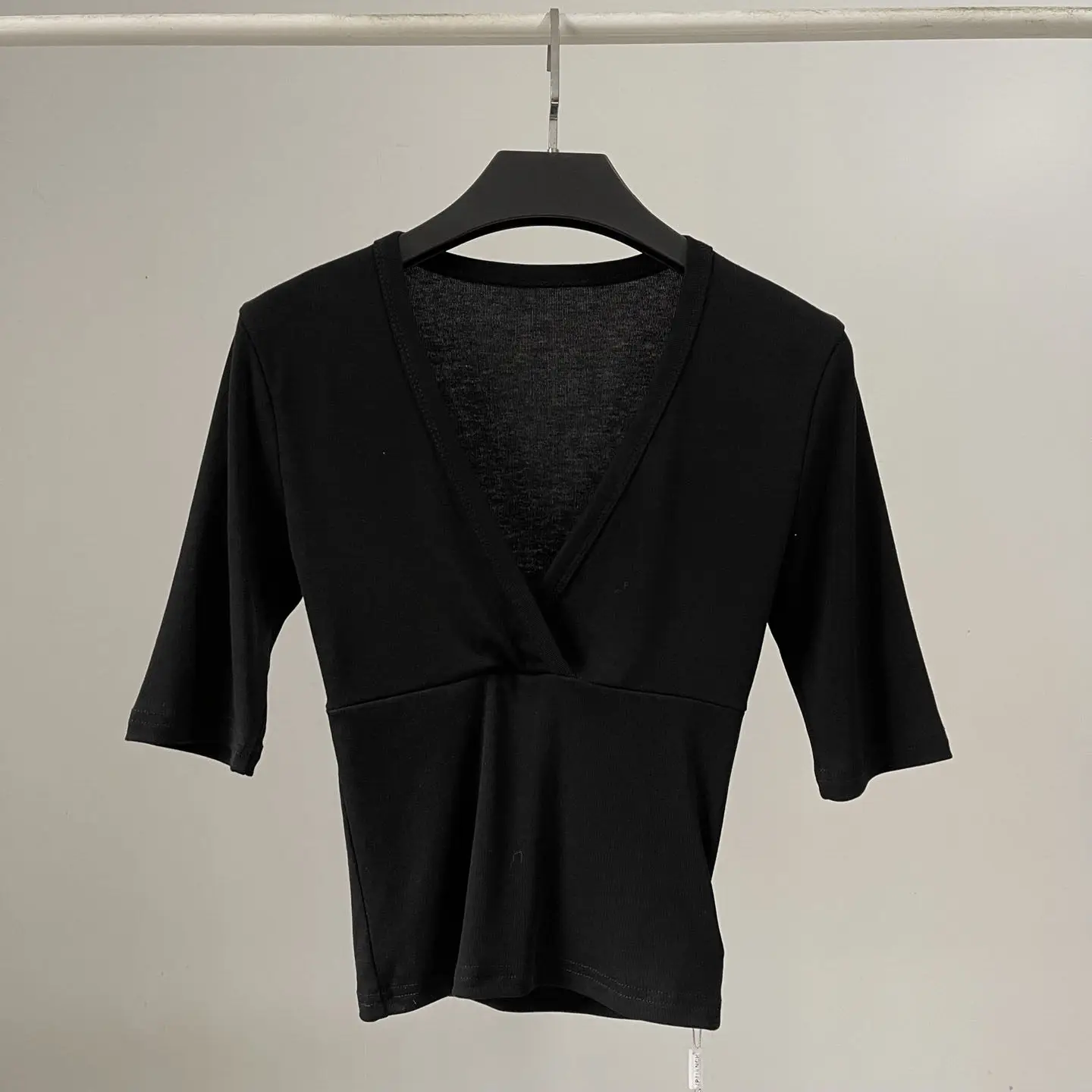 Women's V-Neck Cotton Crop Tee - view 6