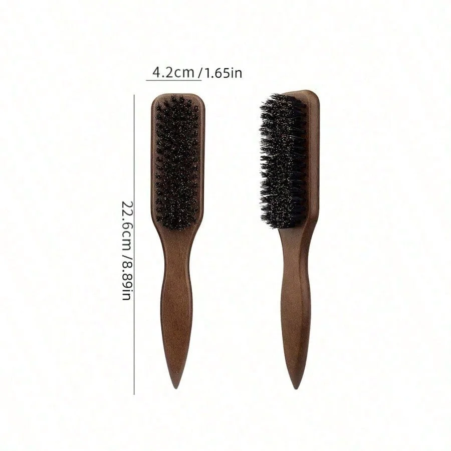 Professional Wood‑Handle Hair Brush with Stiff Bristles Fragrance‑Free - Image 7