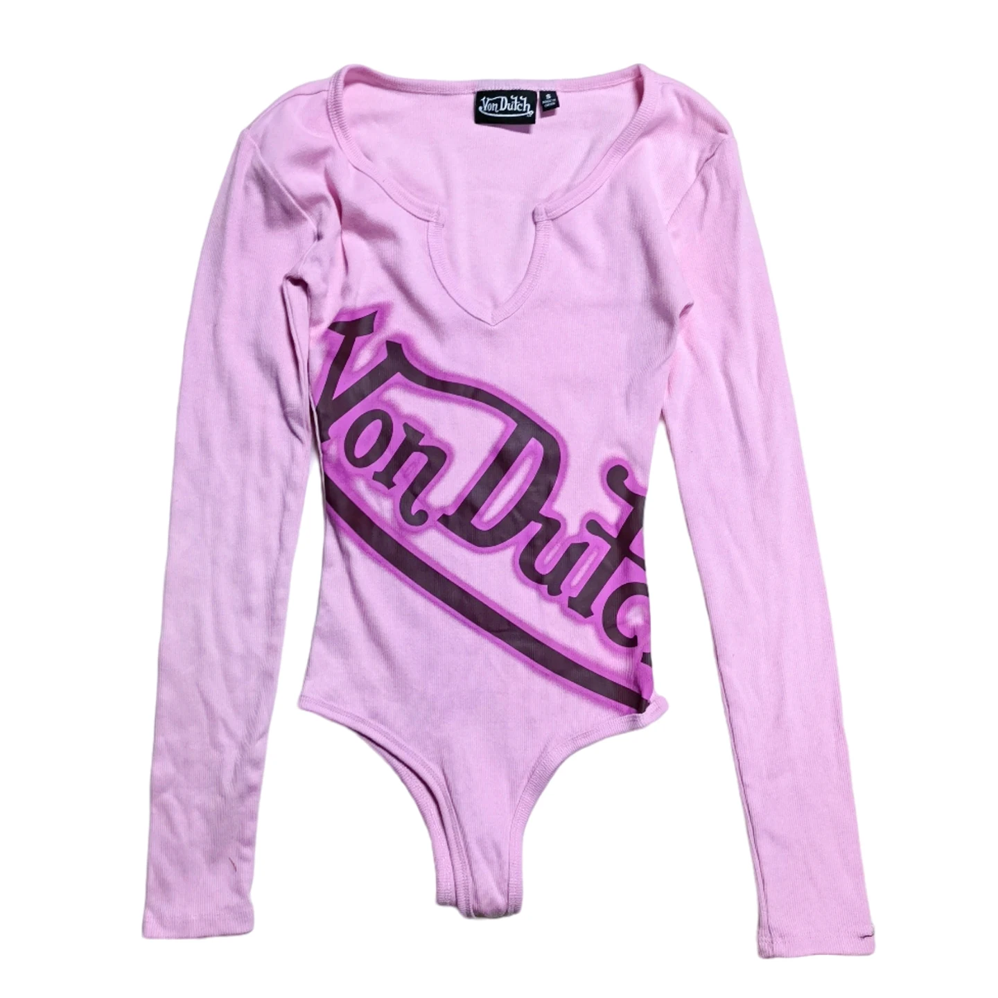 Women's Long Sleeve Letter Print Bodysuit - view 11