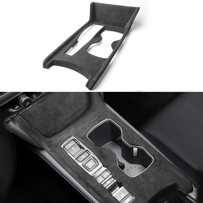 For Honda Accord 2018-2022 Alcantara Car Interior Strips, Center Trim, Gear Knob, Shifter Panel, Window Lift, Armrest Box Lid - Image 15
