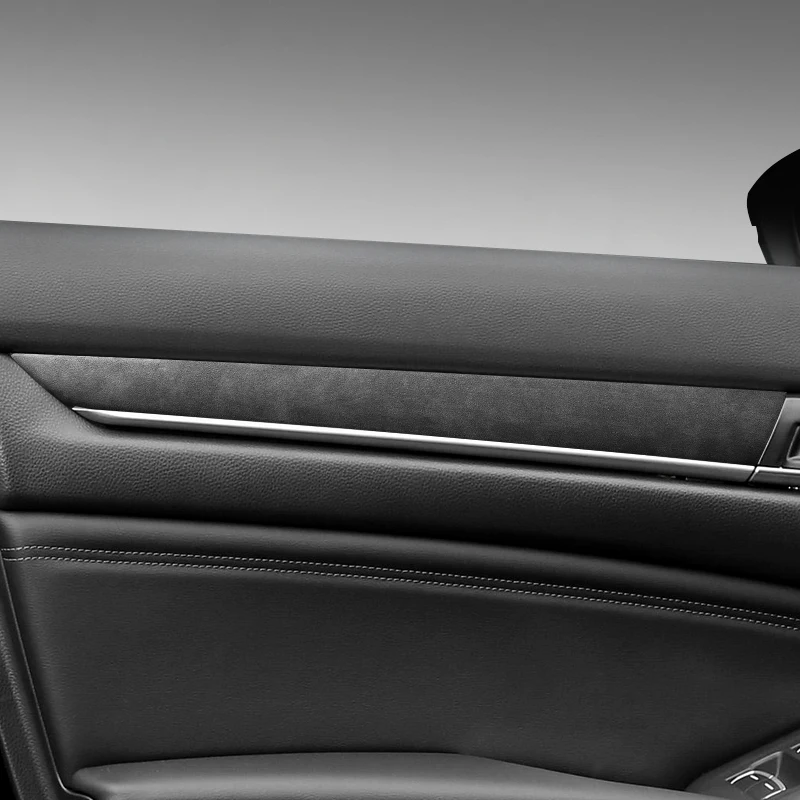 For Honda Accord 2018-2022 Alcantara Car Interior Strips, Center Trim, Gear Knob, Shifter Panel, Window Lift, Armrest Box Lid - Image 6