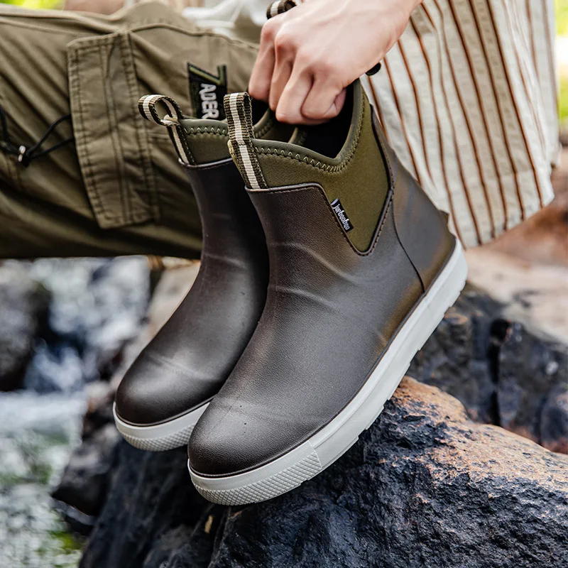 Men's PVC Slip-On Rain Boots – Waterproof, Anti‑Slip Rubber Outsole - Image 7