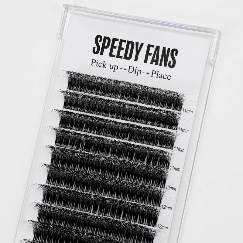 Sense Lashes Speedy Promade Fans 960 Ultra-Matte Black 5D/6D/8D - Image 5