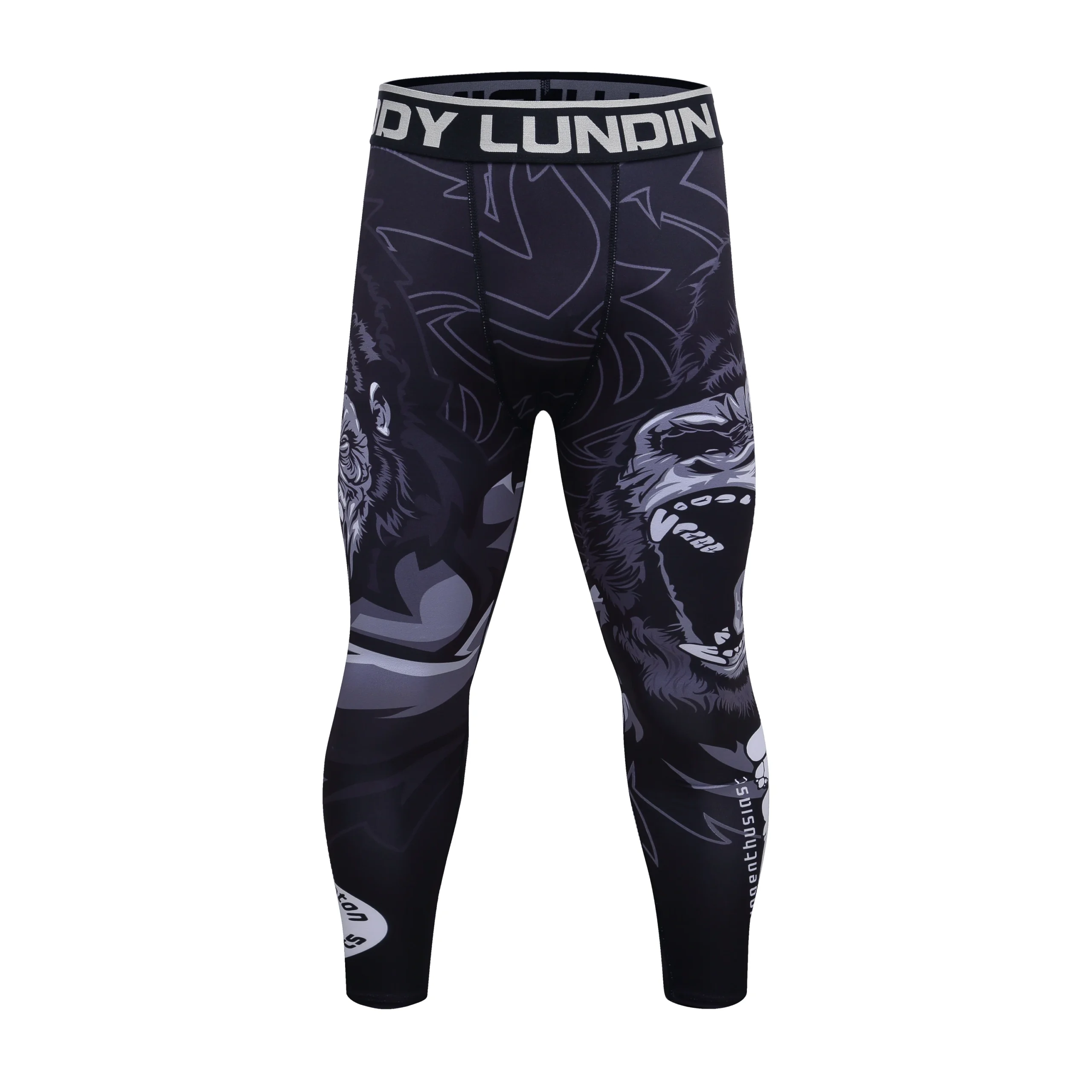 Men's BJJ Spats Leggings - Moisture Wicking Polyester - Image 3