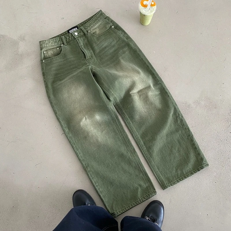 Y2K Retro Denim Jeans with Embroidery - Image 2