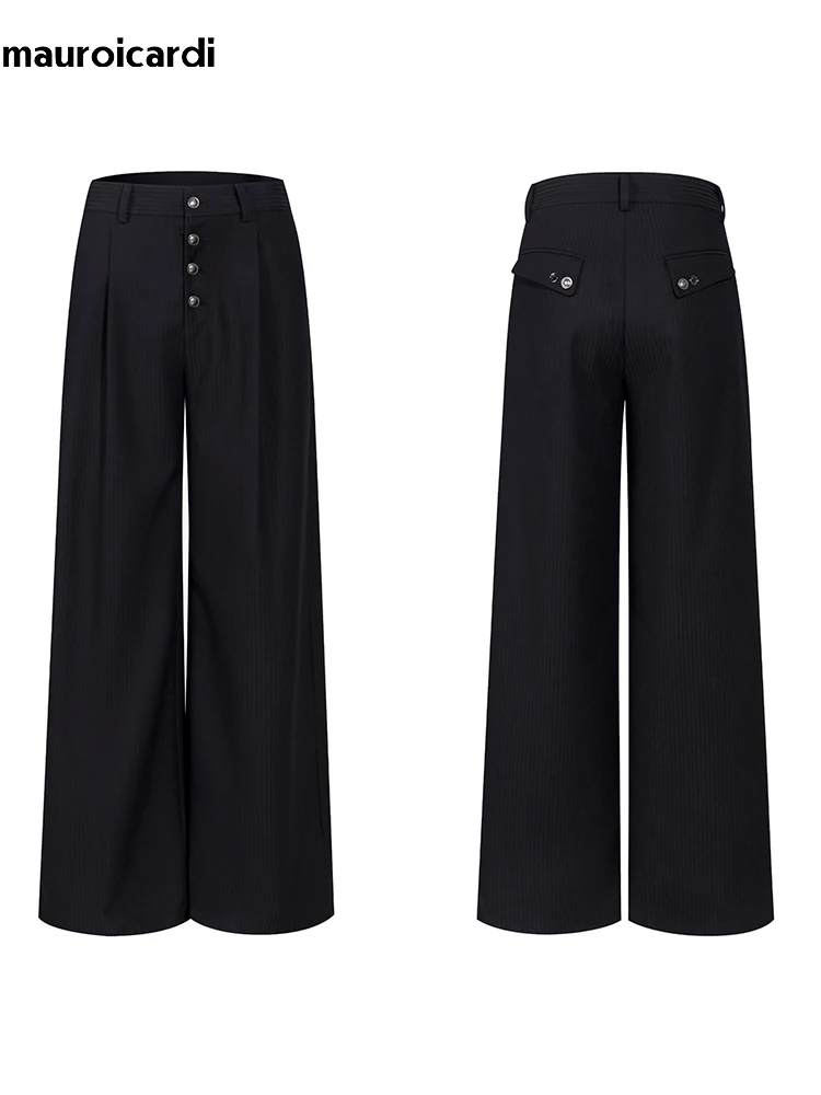 Mauroicardi Men's Wide Leg Polyester Pants - Image 3