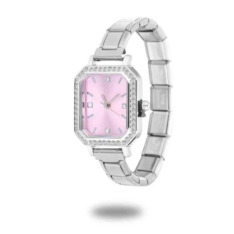 Unisex 9mm Stainless Steel Watch with Italian Elastic Charm – Chain - Image 39