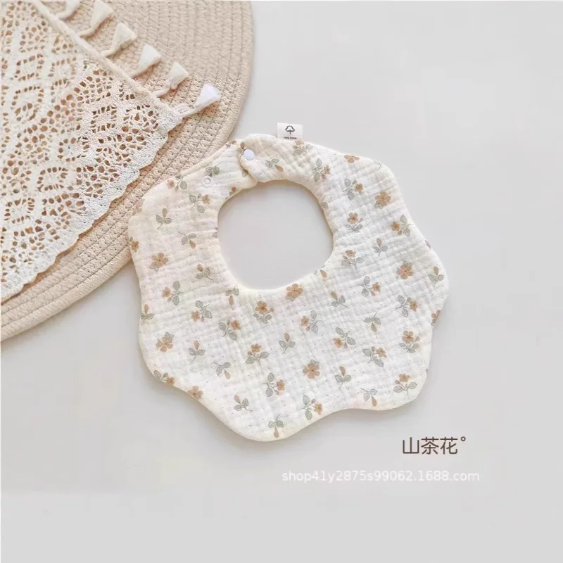 Cotton Muslin Newborn Bib – Cute Animal Cartoon, Soft Breathable - Image 4