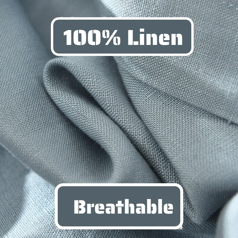 Men's Linen Drawstring Pants, Breathable & Lightweight - Image 3