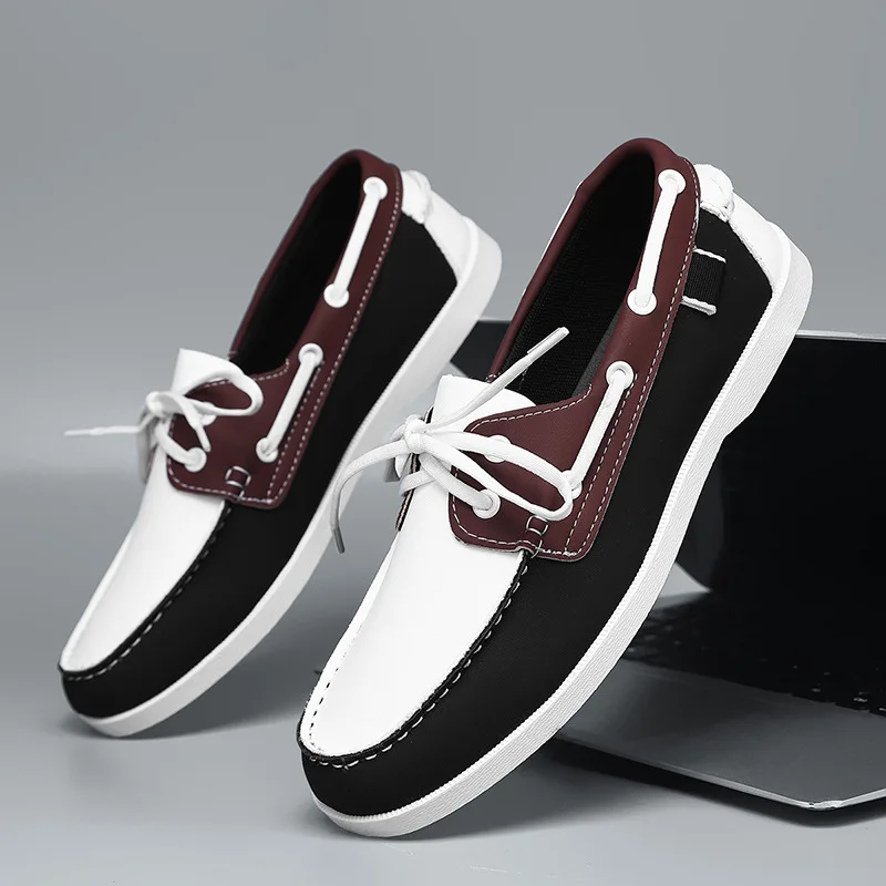 Men's PU Leather Lace‑Up Loafers – Non‑Slip Casual Shoes (Plus Size) - Image 8