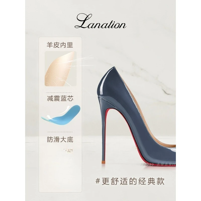 Women's Patent Pointed-Toe Stiletto Pumps - view 2