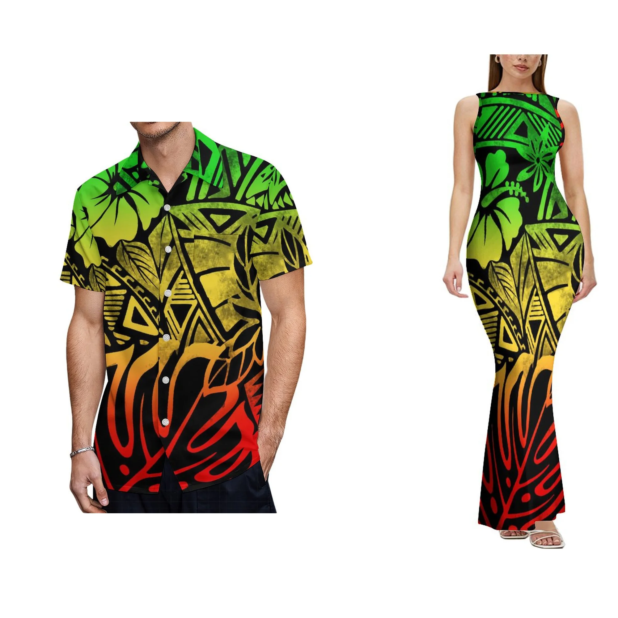 1MOQ Wholesale Custom Bodycon Backless Dress New Zealand Design Women's Boat Neck Sleeveless Design Clothes Polynesian Dress - Image 9