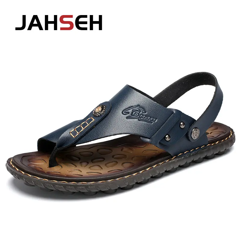 Men's Split Leather Sandals with Metal Accents – Quick‑Dry, Non‑Slip, True‑to‑Size (Size 38‑47) - Image 7