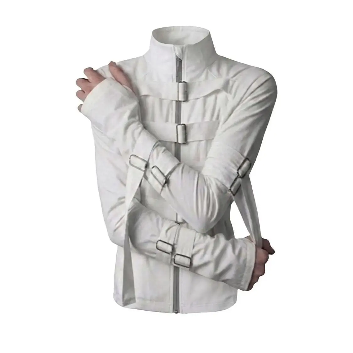 Women's Strap Buckle High-Neck Zip Jacket - view 3