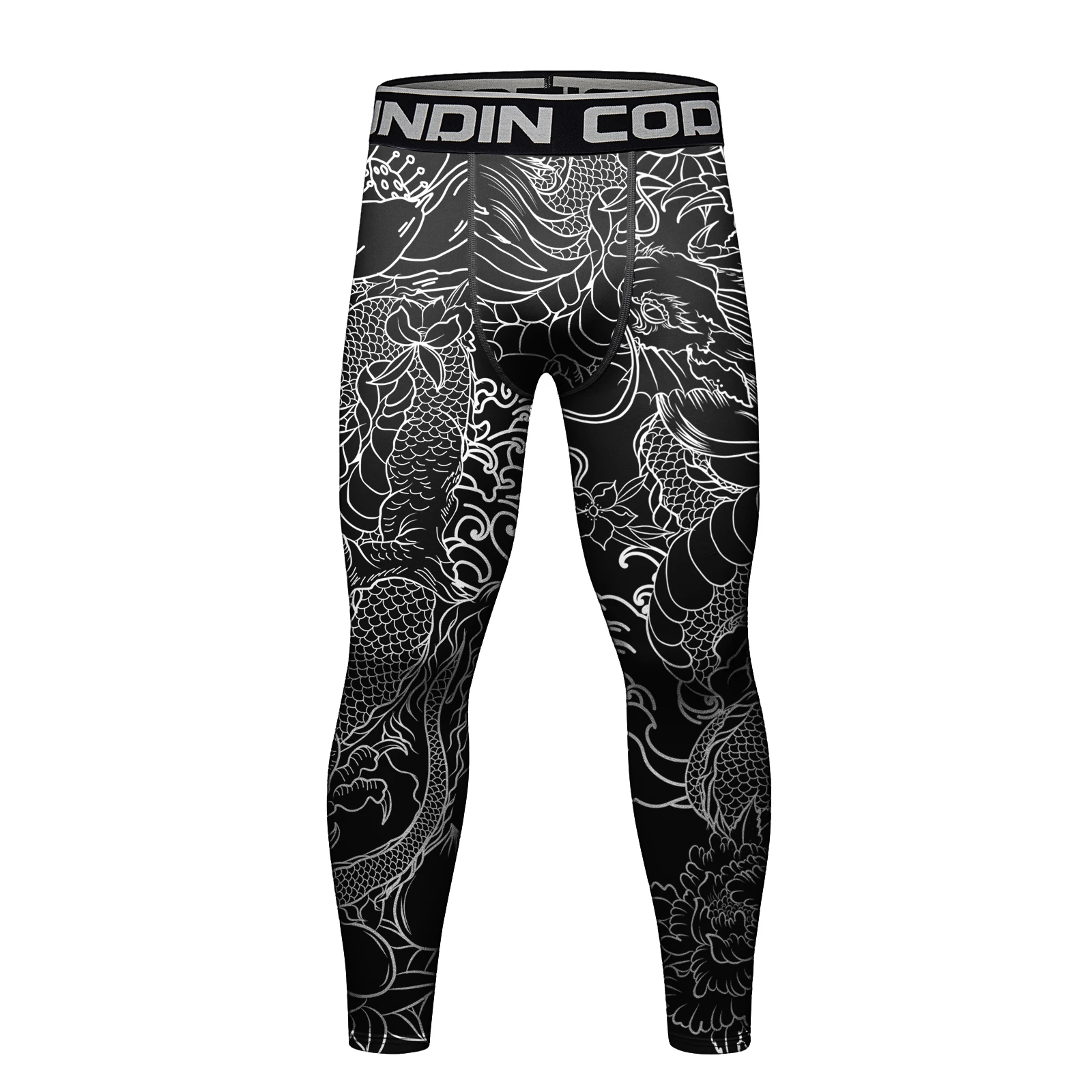 Men's BJJ Spats Leggings - Moisture Wicking Polyester - Image 24