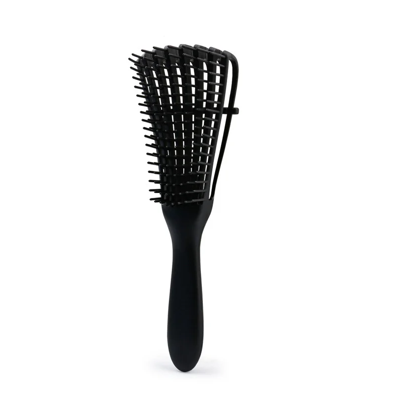 ABS Detangling Brush with Bracket – Massage for Curly & Thick Hair - Image 9