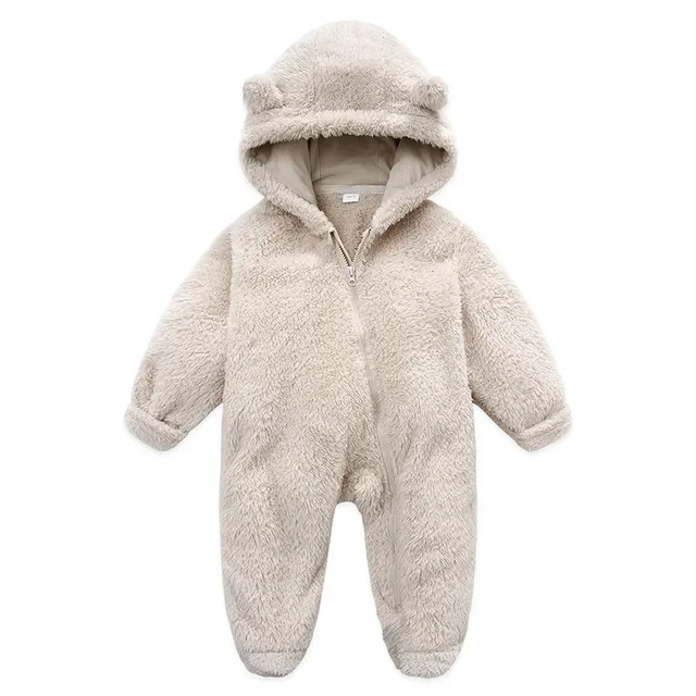 Newborn Baby Rompers with Ears Spring Soft Clothing for Babies Polar Fleece Infant Girl Oneies Cute Newborn Bodysuit 0-12 Months - Image 13