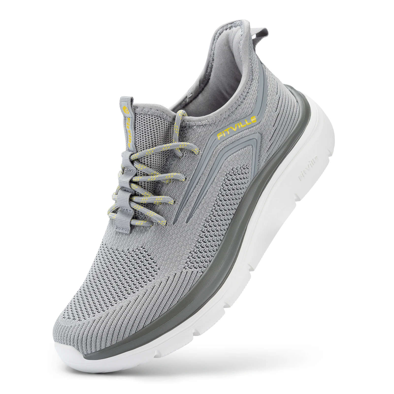 FitVille Men's Air Mesh Running Shoes with Thick Rebound Sole, Wide Fit - Image 7