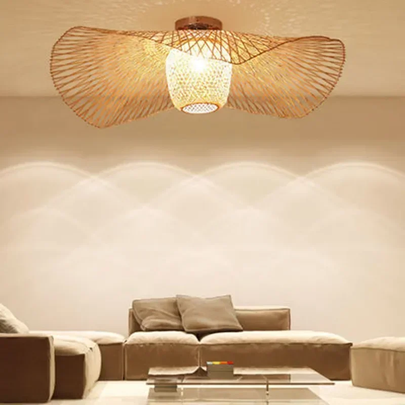 Bamboo Woven Pendant Lamp - view 2