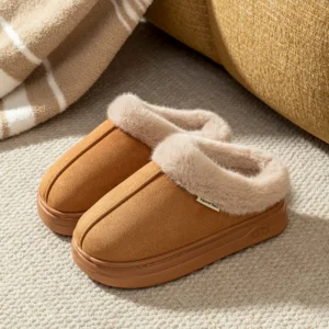Fashion Parent-child Shoes Winter Children Slippers Indoor Outdoor Anti-slip Warm Thick Soled Comfy Casual Home Shoes Snow Boots
