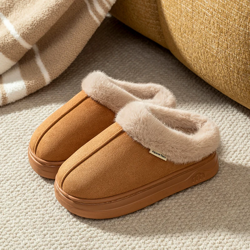 Fashion Parent-child Shoes Winter Children Slippers Indoor Outdoor Anti-slip Warm Thick Soled Comfy Casual Home Shoes Snow Boots