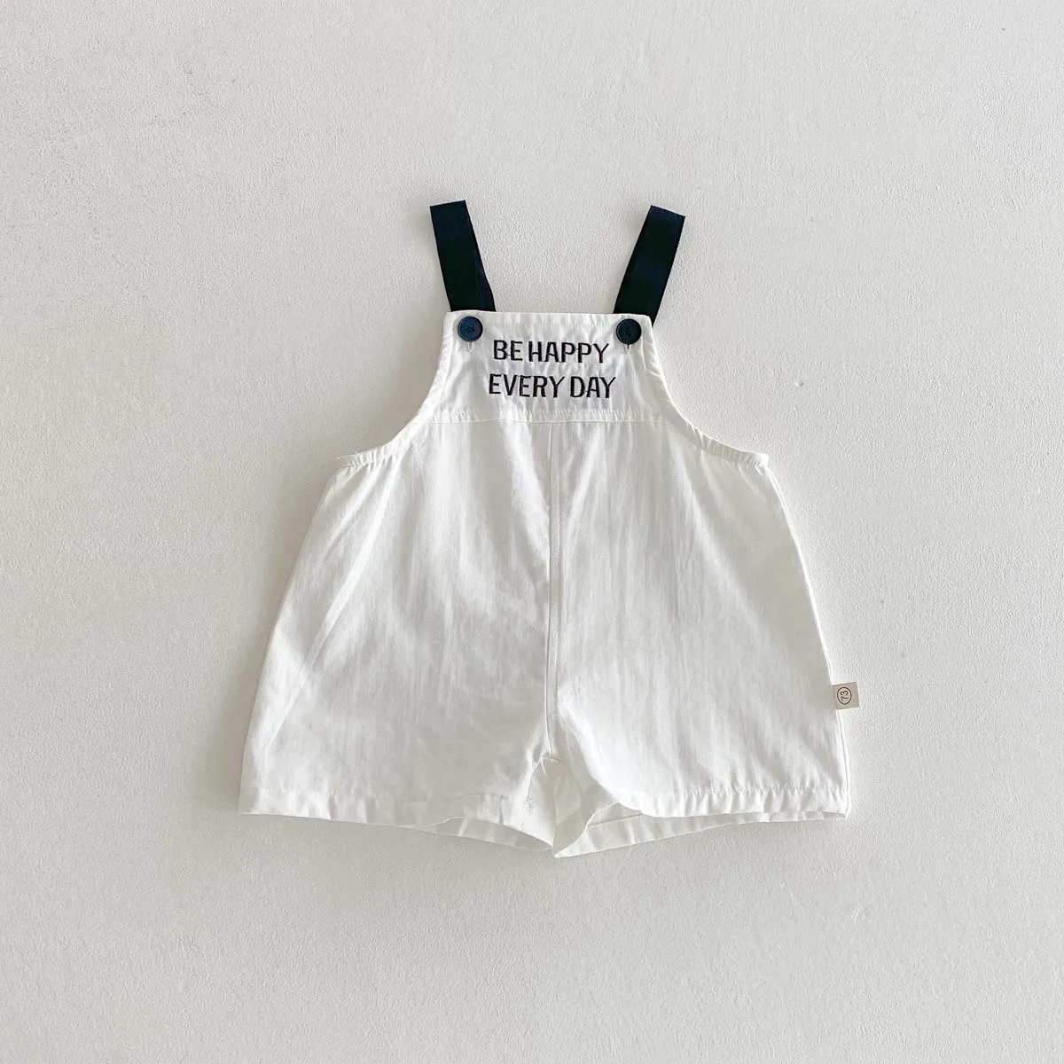 Korean version of summer baby white suspenders striped vest T-shirt jacket 2 suit, boys and girls basic leisure 2 suit, very sui - Image 6