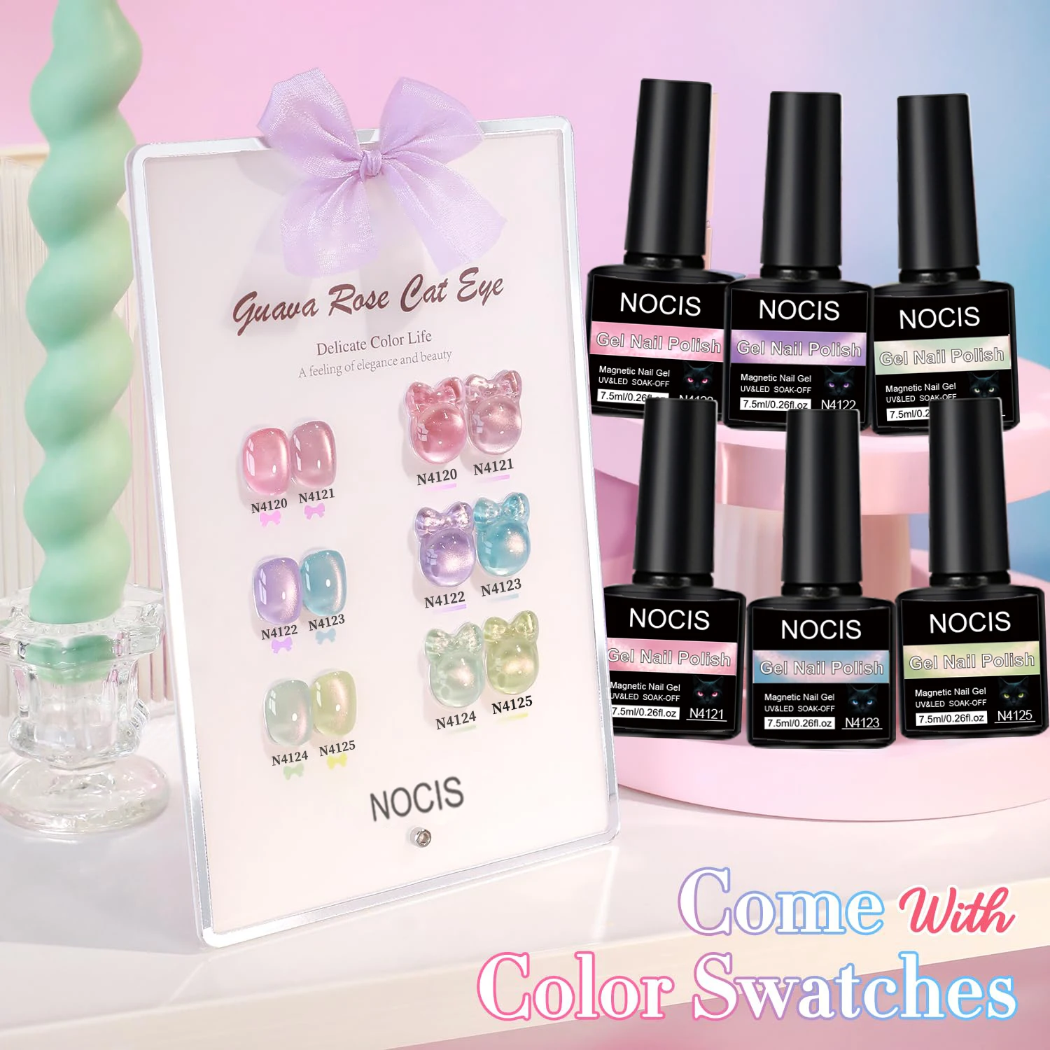 Cat Eye Gel Polish Set with Magnet - view 2
