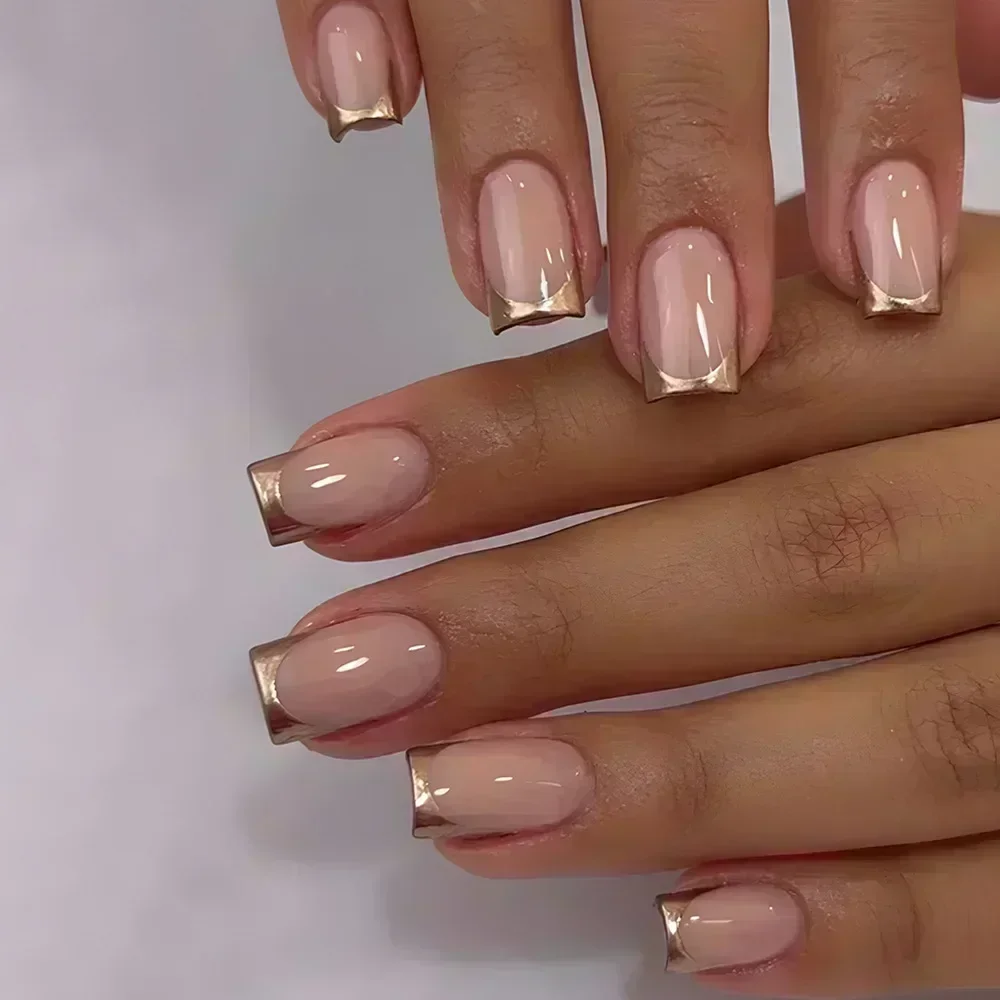 Pink Floral French Press-On Nails - view 9