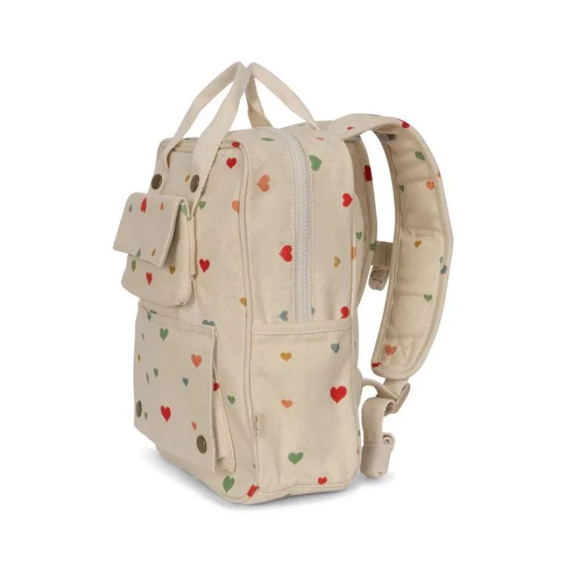 Kids Vacation Canvas Backpack with Cartoon Print, Age 4-6 - Image 6