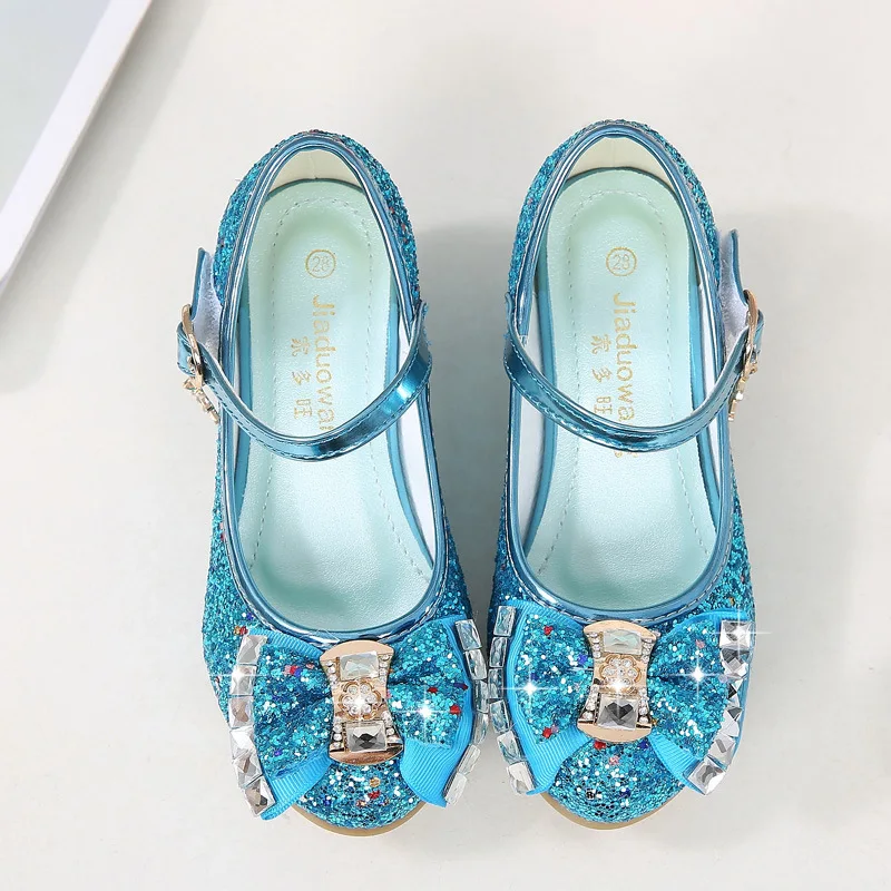 Spring Children Shoes Girls High Heel Princess Dance Sandals Kids Shoes Glitter Leather Fashion Girls Party Dress Wedding Shoes - Image 6