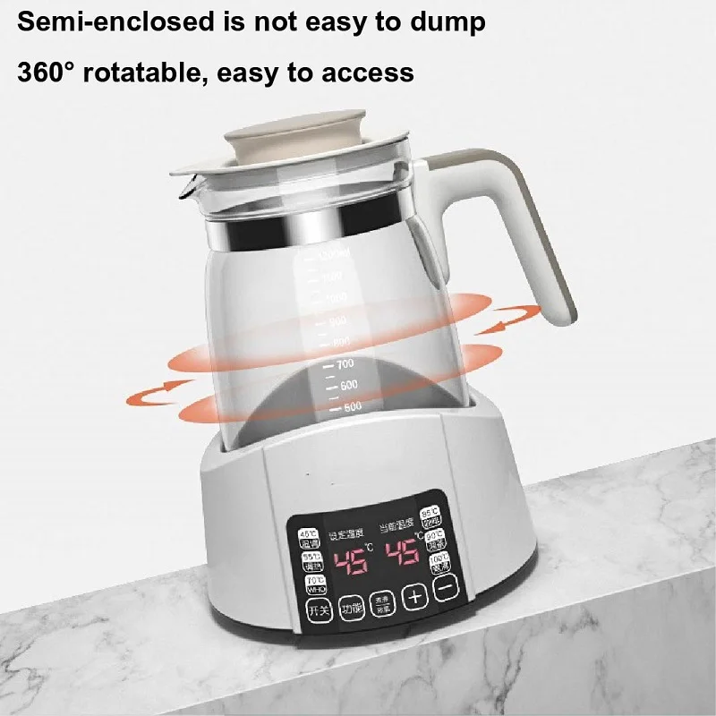 1.3L Glass Electric Kettle – 6 Heating Modes, Temp Set, 24h Keep Warm - Image 4